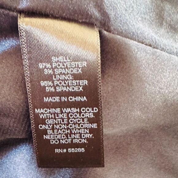 Express Navy Blue Floral Ruched V Neck Sleeveless Dress Size 12 - Picture 5 of 6